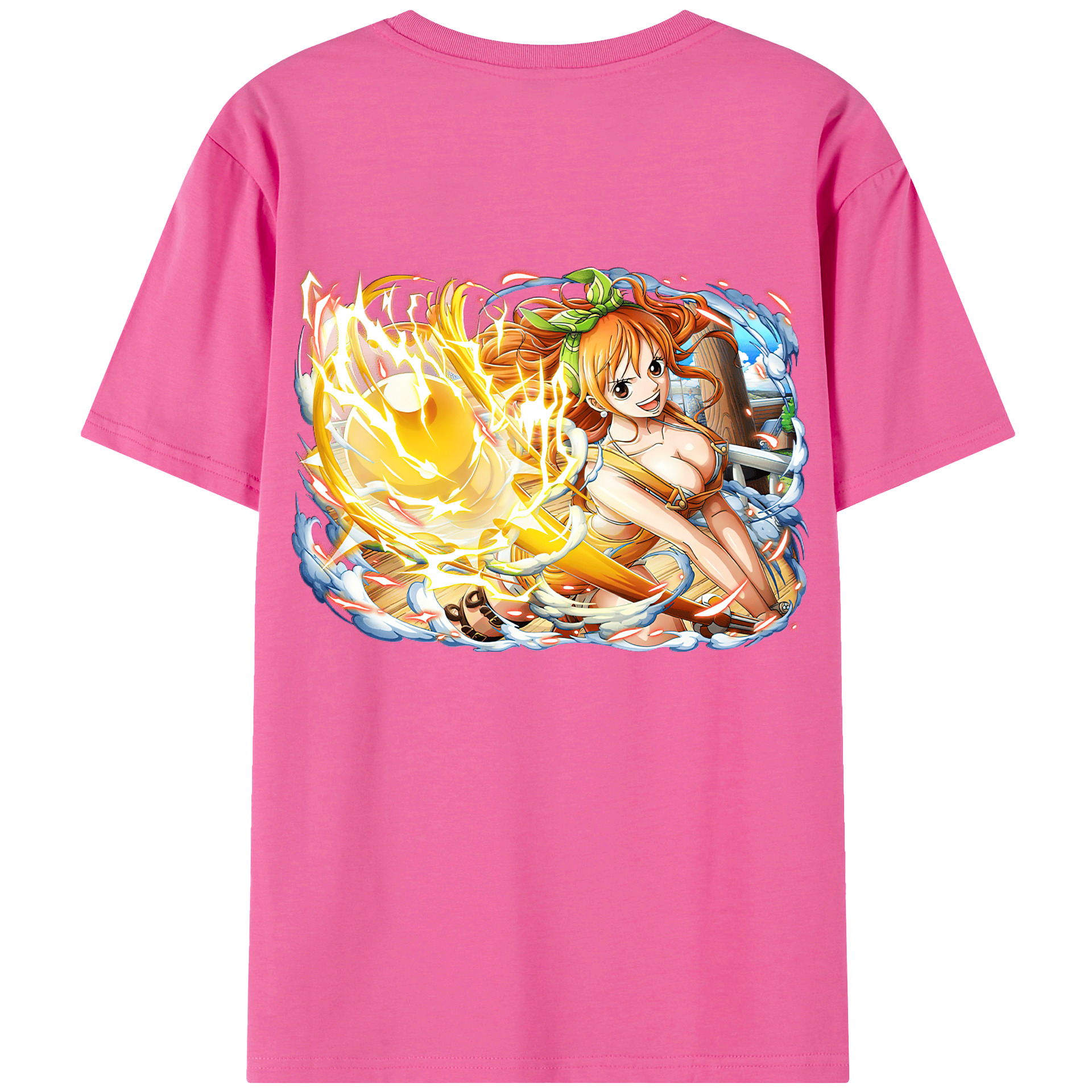 （画像用） ワンピース ナミ ONE PIECE Nami レディース半袖Tシャツ(バックプリント)
